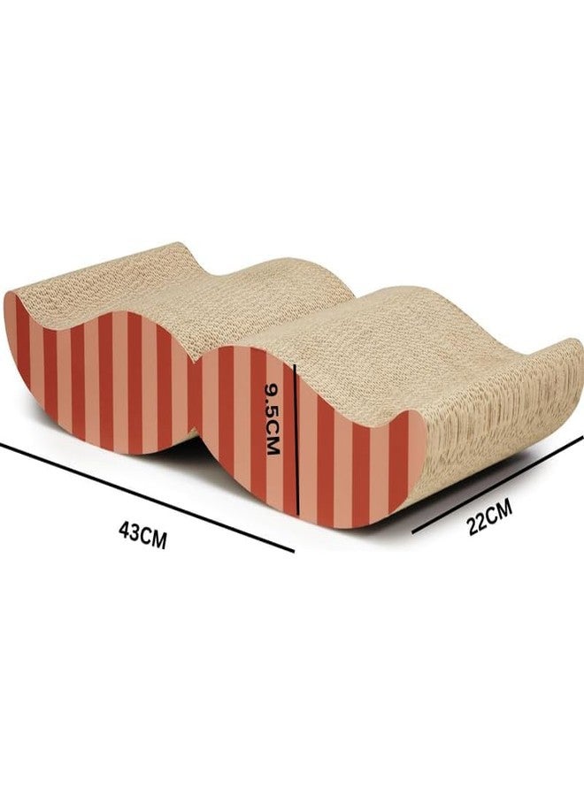 KittuPet لوح خدش للقطط يُثبت على الحائط من KittuPet، مصنوع من الكرتون المموج، حجم كبير، عبوة من قطعة واحدة - Image 4